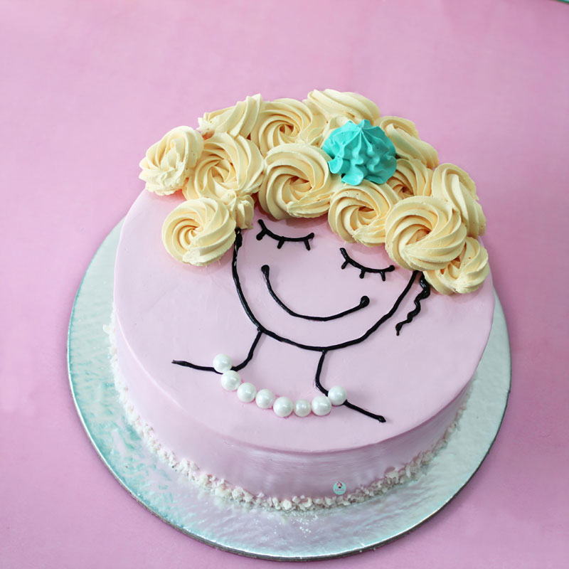 Elegant Woman Theme Cake